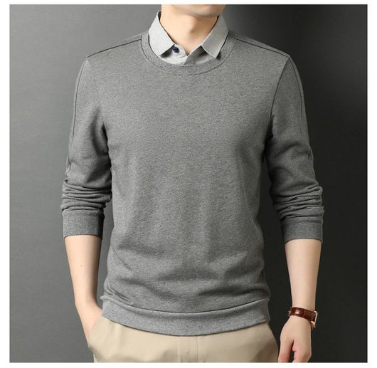 Chaqueta Casual para Hombre con Cuello Falso Desmontable - Manga Larga - Image 8
