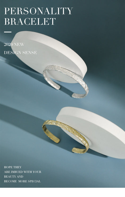 Pulsera de Plata Esterlina 925 con Diseño Plisado Versión Coreana para Mujer - Image 6