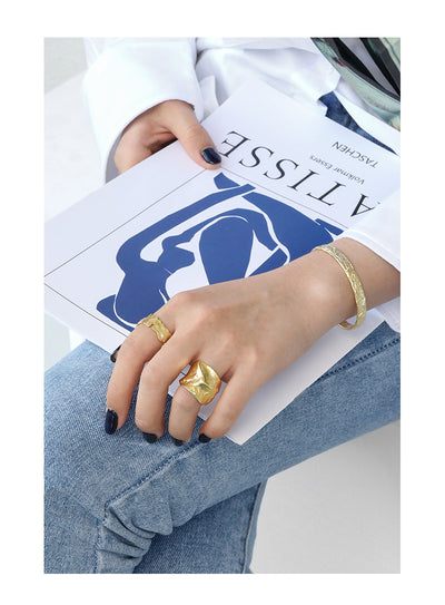 Pulsera de Plata Esterlina 925 con Diseño Plisado Versión Coreana para Mujer - Image 11