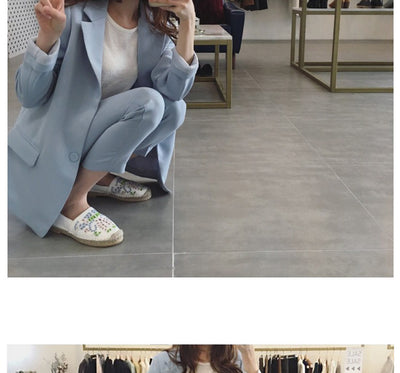 Traje Ejecutivo Coreano Primavera-Otoño para Entrevistas y Ocasiones Formales - Image 8