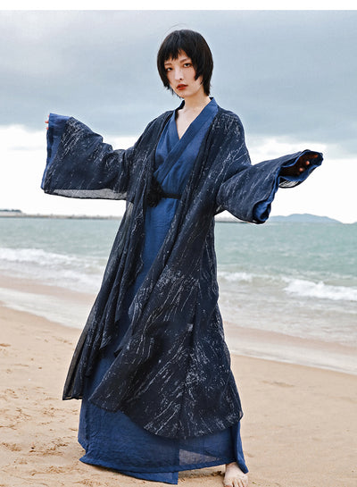 Vestido Cardigan Hanfu Tres Piezas - Elegancia Tradicional Moderna - Image 11