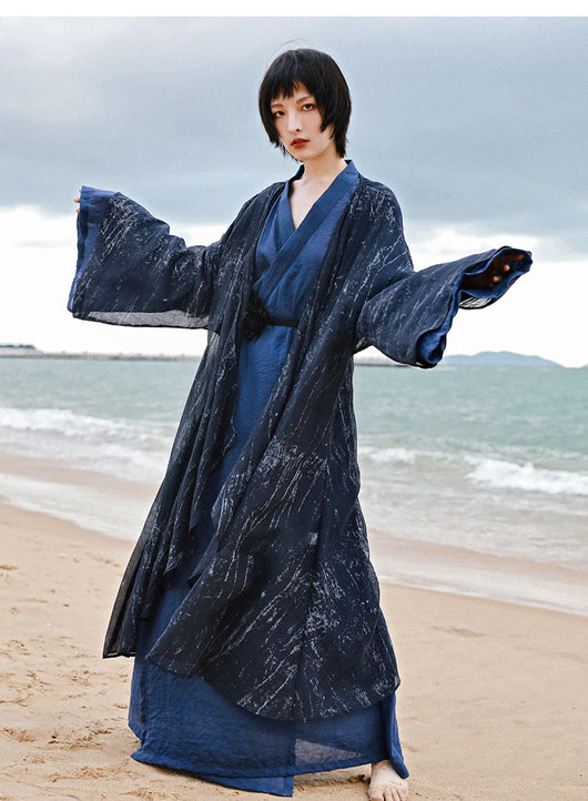Vestido Cardigan Hanfu Tres Piezas - Elegancia Tradicional Moderna - Image 11