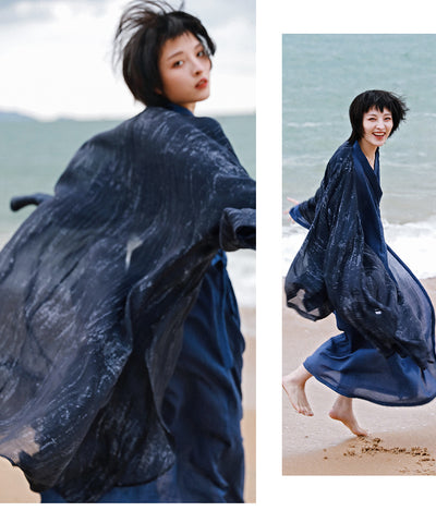 Vestido Cardigan Hanfu Tres Piezas - Elegancia Tradicional Moderna - Image 16