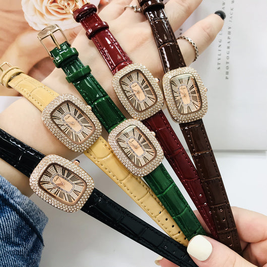 Reloj Delicado Girasol con Correa de Cuero para Mujer - Image 12