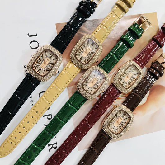 Reloj Delicado Girasol con Correa de Cuero para Mujer - Image 13