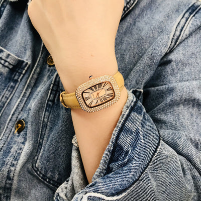Reloj Delicado Girasol con Correa de Cuero para Mujer - Image 16