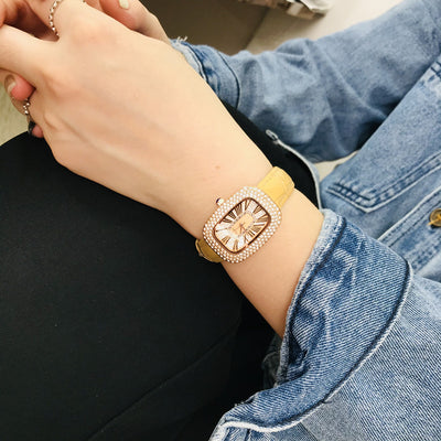 Reloj Delicado Girasol con Correa de Cuero para Mujer - Image 18