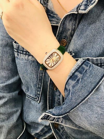 Reloj Delicado Girasol con Correa de Cuero para Mujer - Image 20