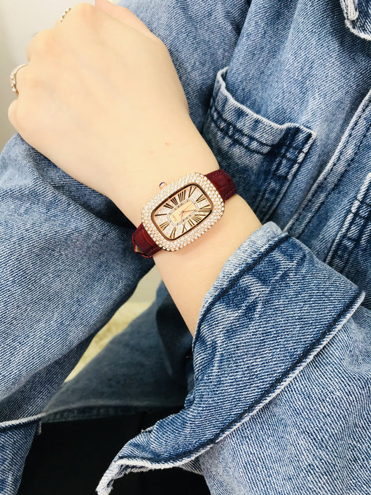 Reloj Delicado Girasol con Correa de Cuero para Mujer - Image 24