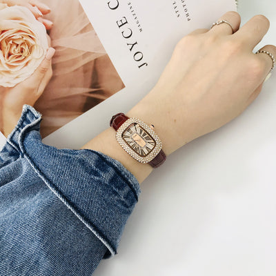 Reloj Delicado Girasol con Correa de Cuero para Mujer - Image 25