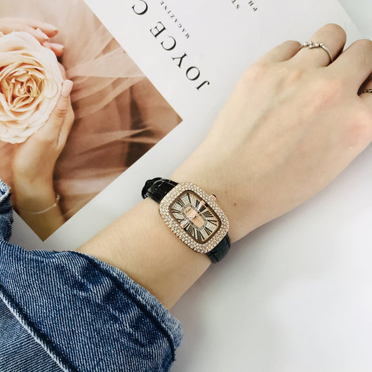 Reloj Delicado Girasol con Correa de Cuero para Mujer - Image 27