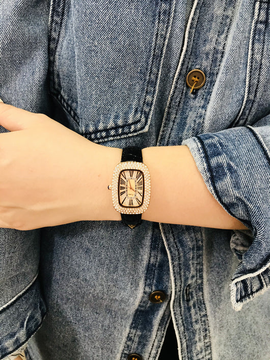 Reloj Delicado Girasol con Correa de Cuero para Mujer - Image 29