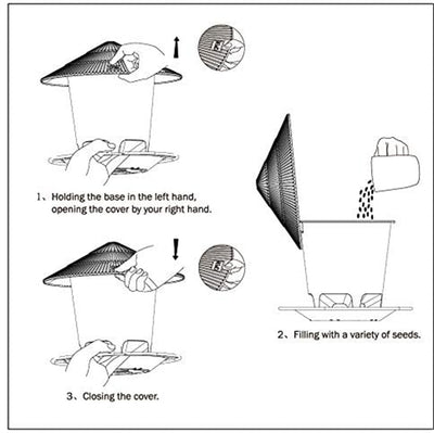 Comedero Colgante para Pájaros en Metal Resistente - Image 13