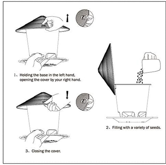 Comedero Colgante para Pájaros en Metal Resistente - Image 13