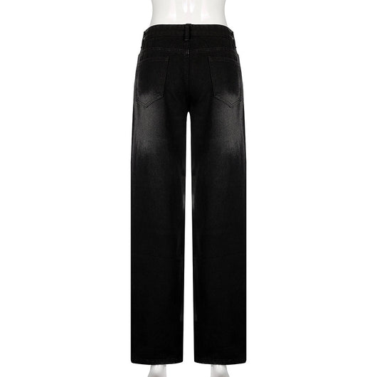 Pantalones Sueltos Talle Bajo con Pliegues y Estampado de Corazones - Image 35