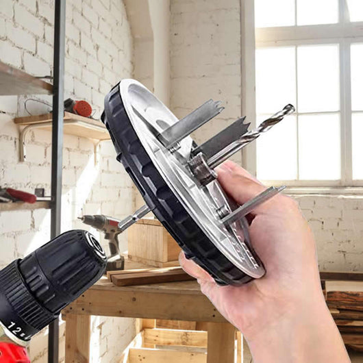 Sierra Perforadora Ajustable de Corte Rápido 45-130MM para Madera - Image 13