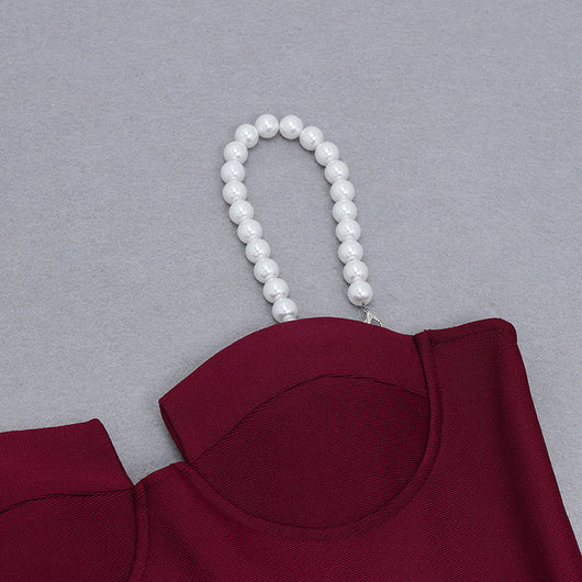 Jumpsuit Elegante para Mujer con Cintura Fruncida y Perlas - Image 31