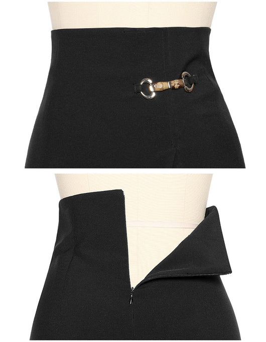 Falda Cintura Alta Estilo Celebridad con Bolsa de Cadera - Image 8