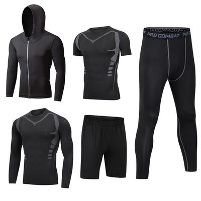 Conjunto Deportivo 5 Piezas de Secado Rápido para Gym y Actividades al Aire Libre - Image 13
