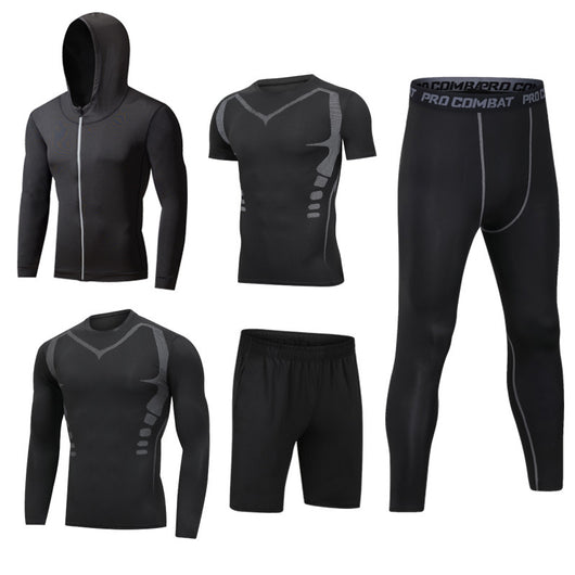 Conjunto Deportivo 5 Piezas de Secado Rápido para Gym y Actividades al Aire Libre - Image 13