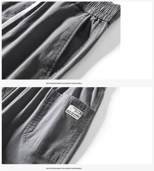 Pantalones de Trabajo Holgados Estilo Japonés para Hombre - Image 15