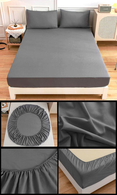 Juego de Sábanas de Algodón para Estudiantes - Sábana Ajustable y Funda de Almohada - Image 21
