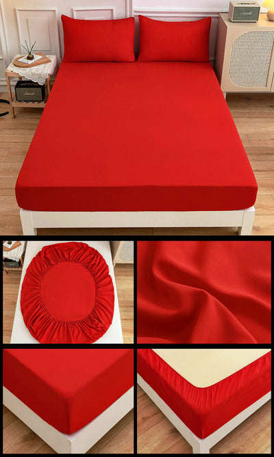 Juego de Sábanas de Algodón para Estudiantes - Sábana Ajustable y Funda de Almohada - Image 22