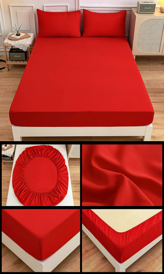 Juego de Sábanas de Algodón para Estudiantes - Sábana Ajustable y Funda de Almohada - Image 22
