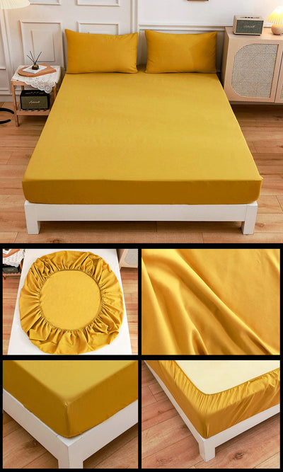 Juego de Sábanas de Algodón para Estudiantes - Sábana Ajustable y Funda de Almohada - Image 25