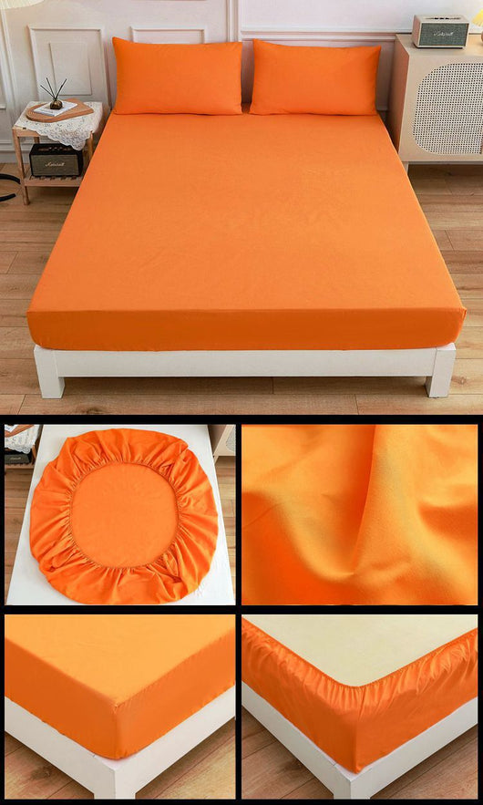 Juego de Sábanas de Algodón para Estudiantes - Sábana Ajustable y Funda de Almohada - Image 26