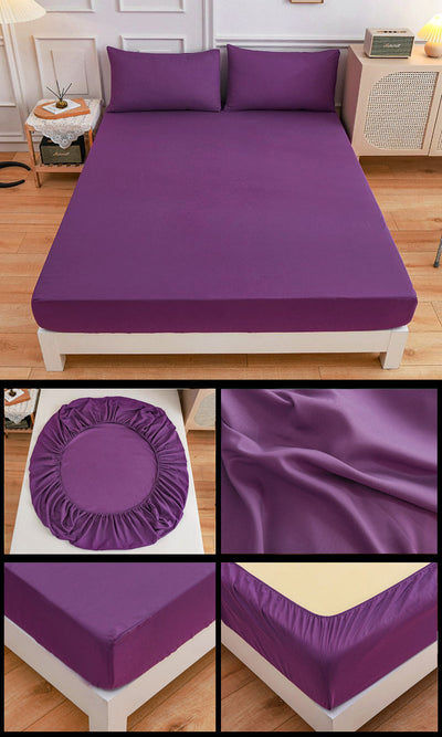 Juego de Sábanas de Algodón para Estudiantes - Sábana Ajustable y Funda de Almohada - Image 30
