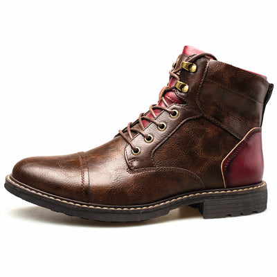 Botas Martin de Cuero para Hombre Talla Grande con Cierre y Detalles de Herramientas - Image 8