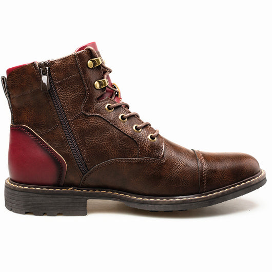 Botas Martin de Cuero para Hombre Talla Grande con Cierre y Detalles de Herramientas - Image 10