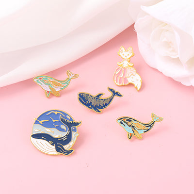 Broche de Ballena Kawaii - Insignia de Aleación Infantil - Image 15
