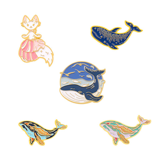 Broche de Ballena Kawaii - Insignia de Aleación Infantil - Image 17