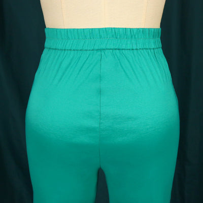 Pantalones de Cintura Alta Elásticos Rectos Verde - Comodidad Deportiva - Image 12