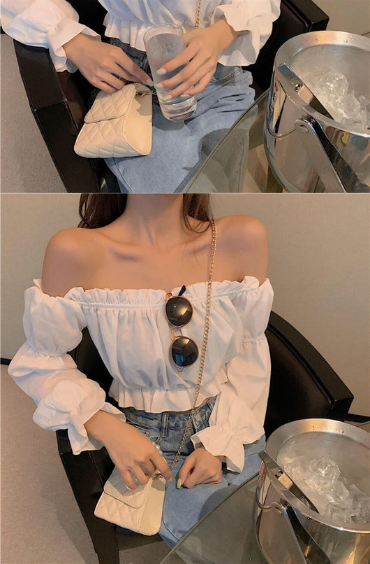 Blusa Elegante con Cuello al Hombro - Diseño Minimalista - Image 17