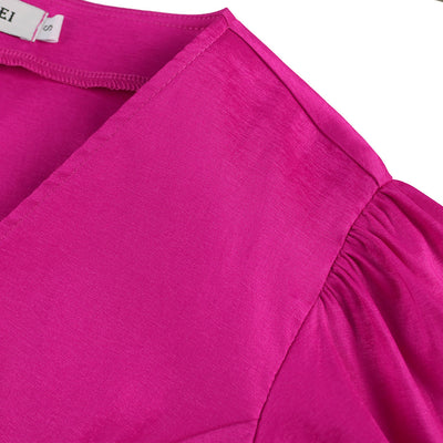 Cardigan Cropped Ajustado con Cuello V y Mangas Globo para Mujer - Image 14