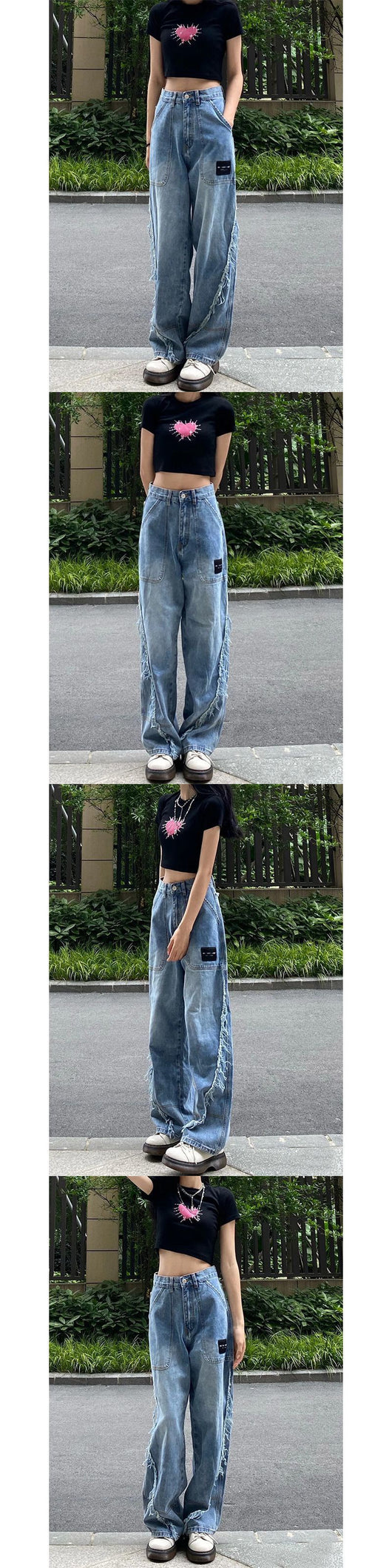 Jeans Rectos de Talle Alto para Mujer - Diseño Moderno y Versátil - Image 6