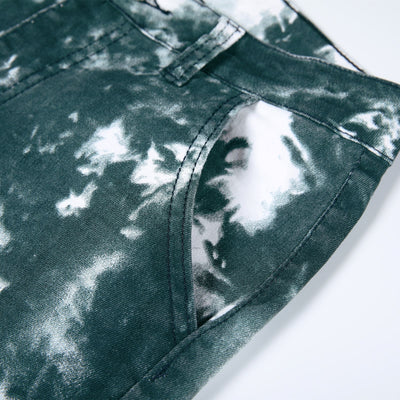 Jeans Rectos Tie-Dye Artesanal para Hombre - Image 8