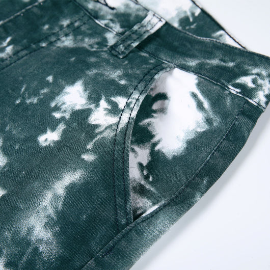 Jeans Rectos Tie-Dye Artesanal para Hombre - Image 8