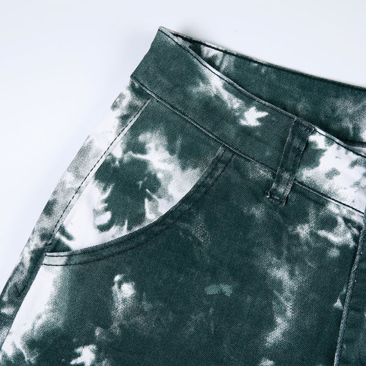 Jeans Rectos Tie-Dye Artesanal para Hombre - Image 10