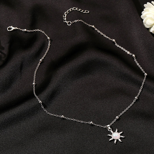 Collar Delicado con Ópalo Incrustado - Diseño Minimalista para Clavícula - Image 12