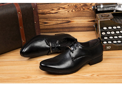 Zapatos de Cuero Británico para Hombre - Elegancia Formal y Comodidad Diaria - Image 8