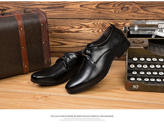 Zapatos de Cuero Británico para Hombre - Elegancia Formal y Comodidad Diaria - Image 9