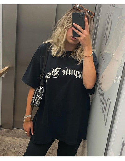 Blusa Retro Americana de Manga Corta para Mujer - Image 10
