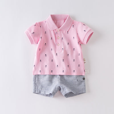 Conjunto de Shorts de Algodón para Bebé - Manga Corta - Image 3