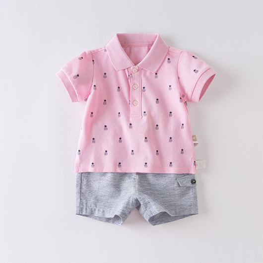 Conjunto de Shorts de Algodón para Bebé - Manga Corta - Image 3