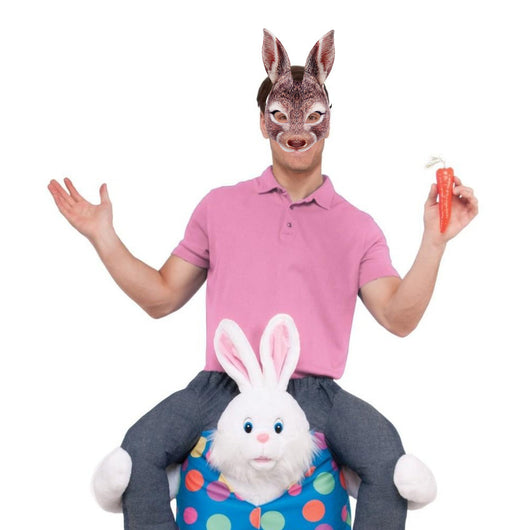 Máscara de Conejo Carnaval Mascarada EVA Media Cara Animal - Image 9