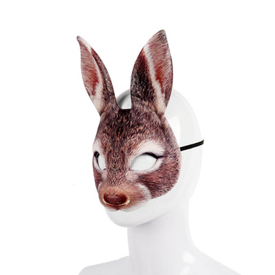 Máscara de Conejo Carnaval Mascarada EVA Media Cara Animal - Image 12